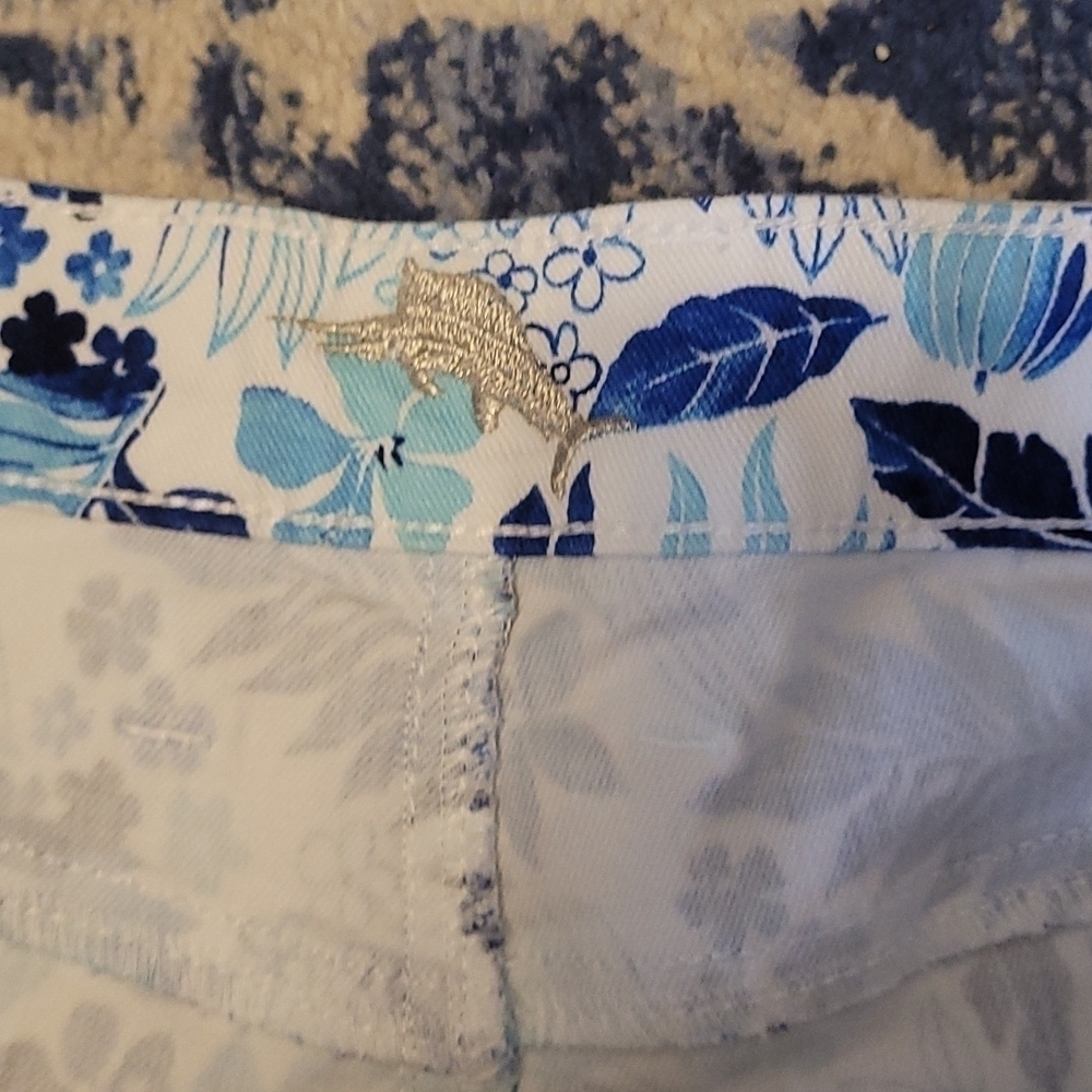 Tommy Bahama sz 30 blue white denim shorts WS69 - Picture 3 of 7